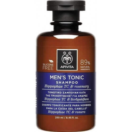 Apivita Men's Tonic Κατά της Ανδρικής Τριχόπτωσης με Hippophae TC & Δενδρολίβανο 250ml