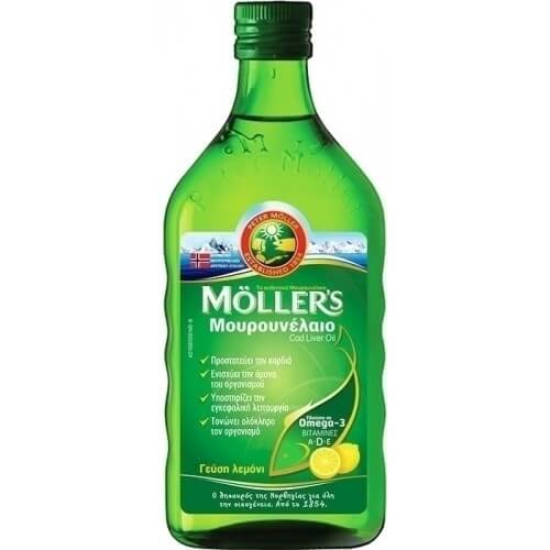 Moller's Cod Liver Oil 250ml Λεμόνι