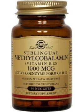 Solgar B-12 Methylcobalamin Nuggets 1000mcg 30 υπογλώσσια δισκία