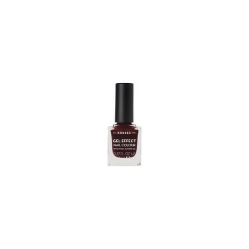 Korres Gel Effect Nail Colour 57 Burgundy Red