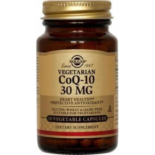 Solgar Vegetarian CoQ-10 30mg 30 φυτικές κάψουλες