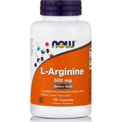 Now Foods L-Arginine 500mg 100 κάψουλες