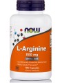 Now Foods L-Arginine 500mg 100 κάψουλες