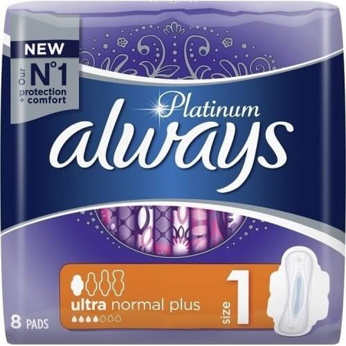 Always Platinum Ultra Normal Plus No1 Wings 8τμχ