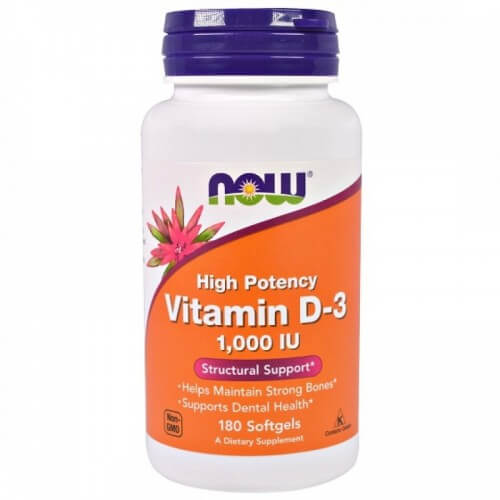 Now Foods D-3 1000 IU 180 μαλακές κάψουλες Now Foods D-3 1000 IU 180 μαλακές κάψουλες