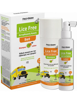 Frezyderm Lice Free Set Sampoo 125ml + Lotion 125ml + Toothed Comb