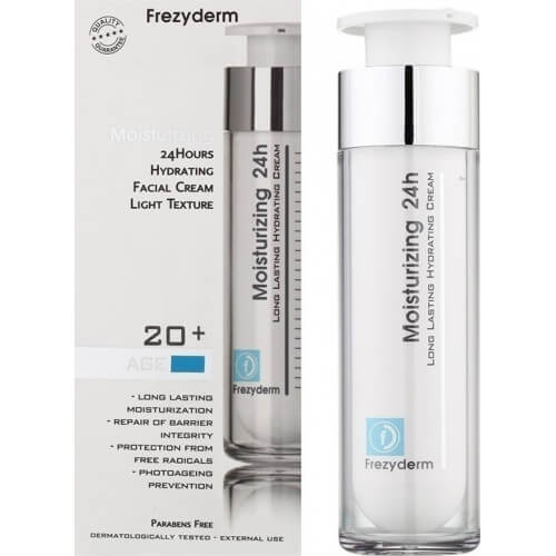 Frezyderm Long Lasting Hydrating Moisturizing 24H Face 20+ Light Cream 50ml