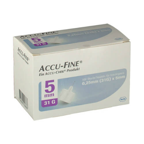 Roche Accu-Fine 0.25mm X 5mm 31G 100τμχ