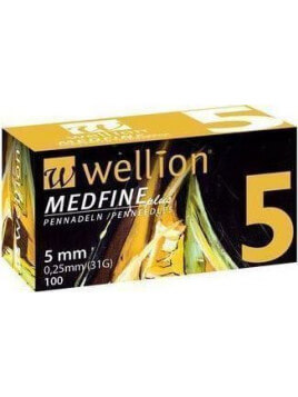 Wellion Medfine plus 31g για Στυλό Ινσουλίνης 5 mm 100 τμχ