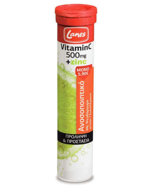 Lanes Vitamin C 500mg + Zinc 20 tabs