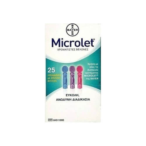 Bayer Microlet Colored Lancets 25τμχ