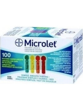 Bayer Microlet Colored Lancets 100τμχ