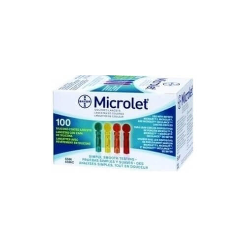 Bayer Microlet Colored Lancets 100τμχ
