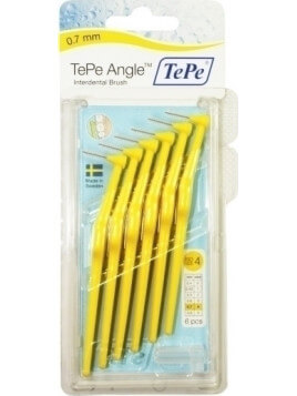 TePe Angle 0.7mm size 4 Κίτρινο 6τμχ