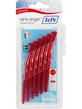 TePe Angle 0.5mm Κόκκινο 6τμχ