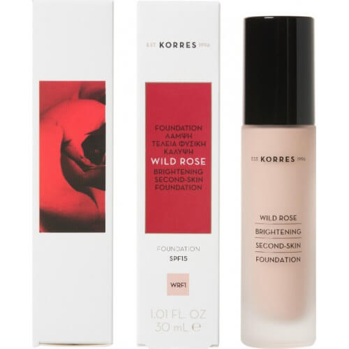 Korres Rose Brightening Second-Skin Foundation SPF15 WRF1 30ml