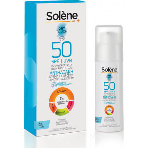 Solene Dry Touch Suncare Face Cream SPF50 50ml