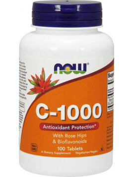 Now Foods C - 1000 With Rose Hips And Bioflavonoids 100 ταμπλέτες