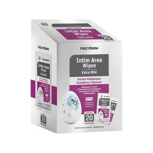 Frezyderm Intim Area Wipes Ph4.0 Extra Mild 20τμχ