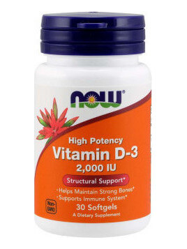 Now Foods Vitamin D3 2000iu 30 μαλακές κάψουλες