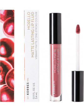 Korres Morello Matte Lasting Lip Fluid 10 Damask Rose