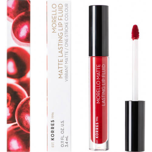 Korres Morello Matte Lasting Lip Fluid 59 Brick Red