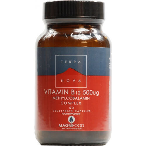 TerraNova Vitamin B-12 Methylcobalamin 500mcg 50 φυτικές κάψουλες