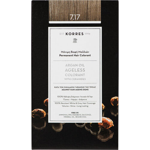 Korres Argan Oil Ageless Colorant Νο 7.17 Ξανθό Μπεζ