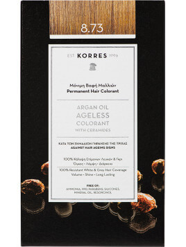 Korres Argan Oil Ageless Colorant Νο 8.73 Χρυσή Καραμέλα