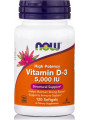 Now Foods Vitamin D3 5000iu 120 μαλακές κάψουλες