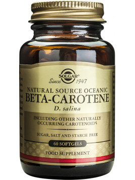 Solgar Beta-Carotene 7mg 60 μαλακές κάψουλες