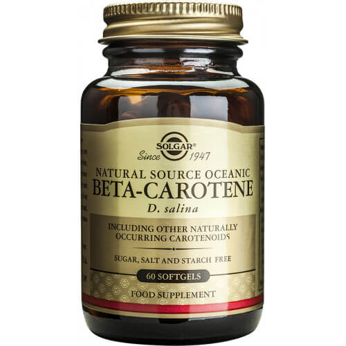 Solgar Beta-Carotene 7mg 60 μαλακές κάψουλες