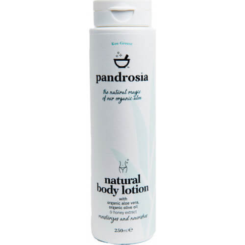 Pandrosia Natural Body Lotion With Organic Aloe Vera 250ml