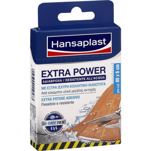 Hansaplast Extra Power Waterproof 80x6cm 8τμχ