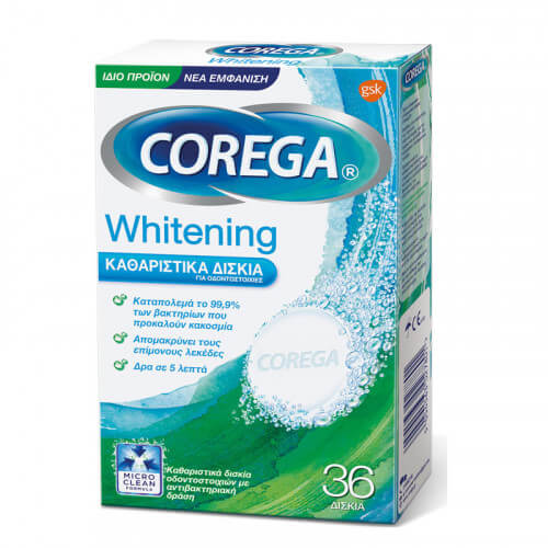 Corega Whitening 36 δισκία