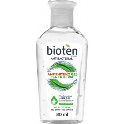 Bioten Antibacterial Αντισηπτικό Gel Χεριών με Aloe Vera 80ml