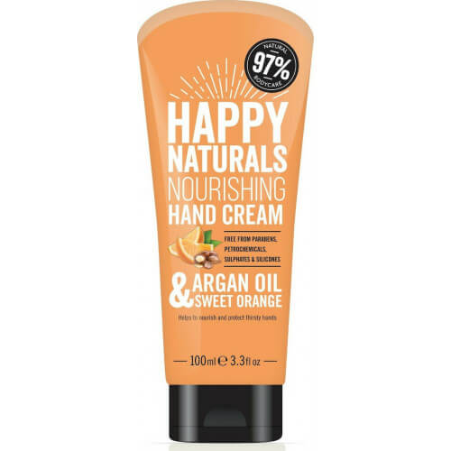 Happy Naturals Argan Oil & Sweet Orange Hand Cream 100ml Happy Naturals Argan Oil & Sweet Orange Hand Cream 100ml