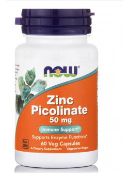 Now Foods Zinc Picolinate 50mg 60 κάψουλες