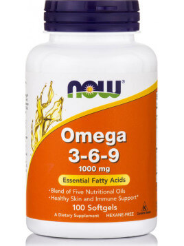 Now Foods Omega 3-6-9 1000mg 100 μαλακές κάψουλες