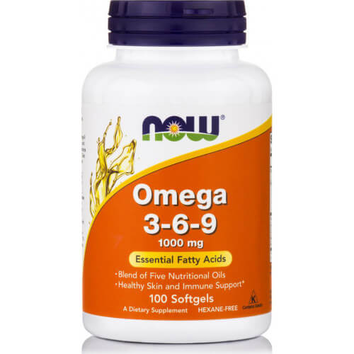 Now Foods Omega 3-6-9 1000mg 100 μαλακές κάψουλες