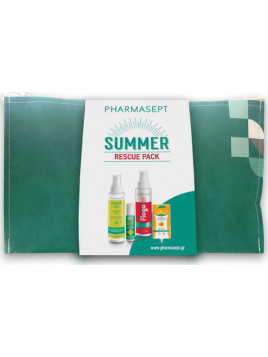 Pharmasept Summer Rescue Pack Insect lotion 100ml, SOS After Bite 15ml, Flogo Instant Calm Spray 100ml & Arnica Cream Gel 15ml