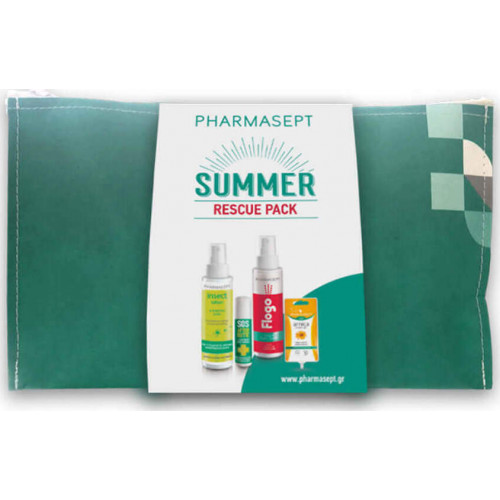 Pharmasept Summer Rescue Pack Insect lotion 100ml, SOS After Bite 15ml, Flogo Instant Calm Spray 100ml & Arnica Cream Gel 15ml