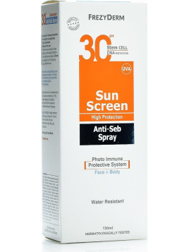 Frezyderm Sun Screen Anti-Seb SPF30 150ml