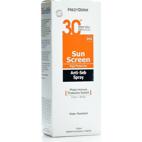 Frezyderm Sun Screen Anti-Seb SPF30 150ml