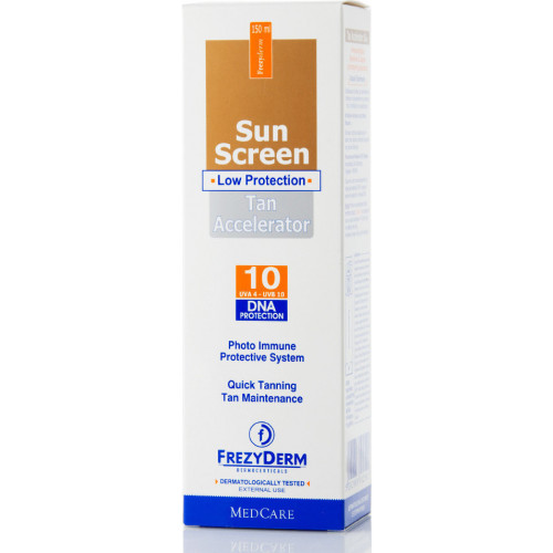 Frezyderm Sun Screen Tan Accelerator SPF10 150ml