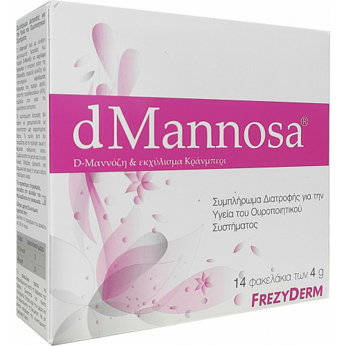 Frezyderm dMannosa Συμπλήρωμα Διατροφής για την Υγεία του Ουροποιητικού Συστήματος 14 φακελίσκοι