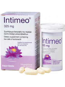 Frezyderm Intimeo Συμπλήρωμα Διατροφής με Ζώντα Στελέχοι Γαλακτοβακίλλων 325mg 14 κάψουλες