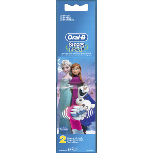 Oral-B Ανταλλακτικό για Ηλεκτρική Οδοντόβουρτσα Stages Power σε Χρώμα Frozen για 3+ χρονών 2τμχ