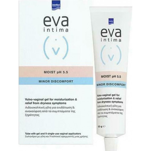 Intermed Eva Intima Minor Discomfort Moist pH 5.5 50gr & 9 εφαρμοστές