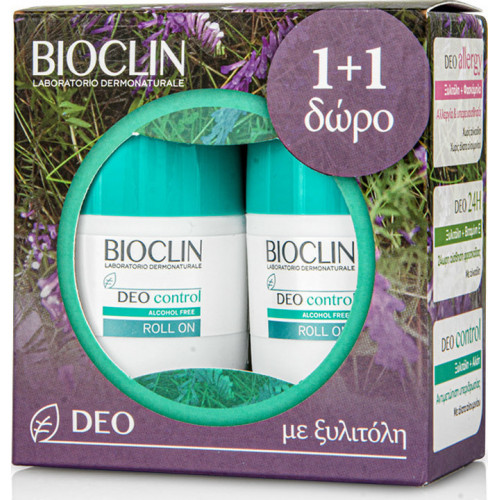 Bioclin Deo Control Alcohol Free Roll-On 2 x 50ml